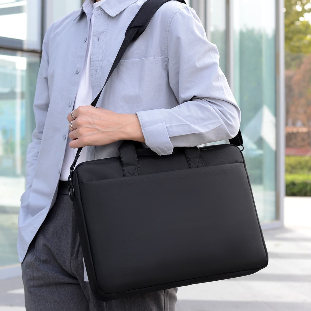 Cross-border Multi-functional Business Laptop Bag Shockproof Notebook Computer Bag Large Capacity Handheld Waterproof Briefcase