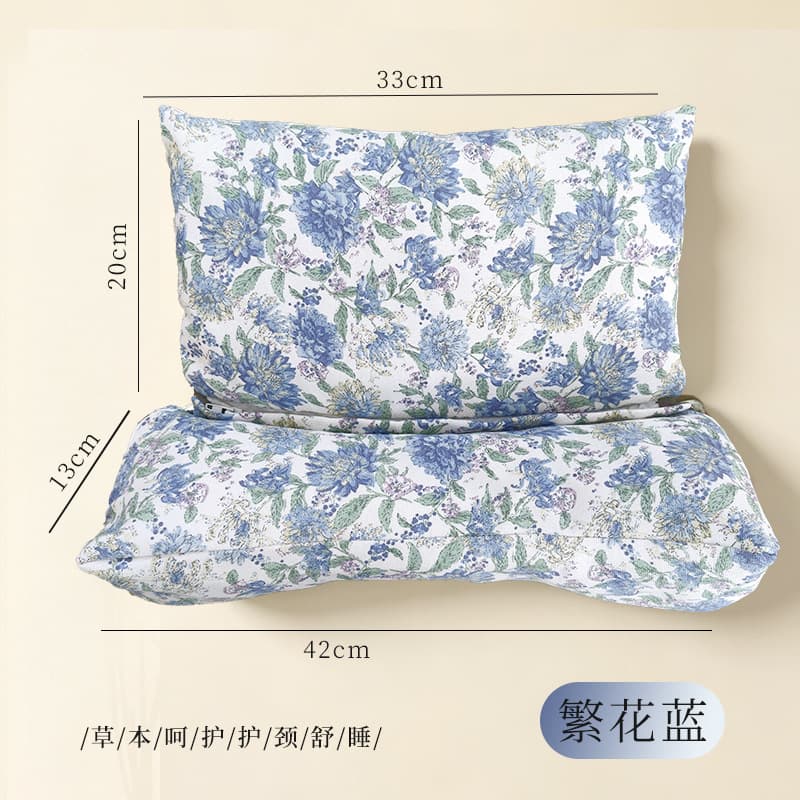 Triangular Cervical Neck Pillow Buckwheat Hull Home Neck Support Sleep Traction Pillow Adult Removable One-Piece Buckwheat Pillow