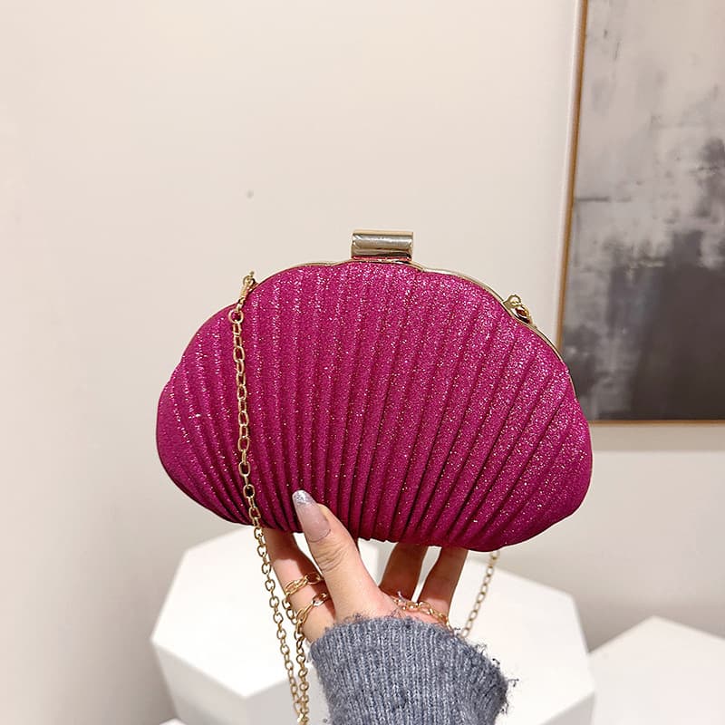 Cross-Border Bags Super Popular Chain Crossbody Box Bag 25 New Shell Mobile Phone Bag Elegant Versatile Dinner Clutch Bag