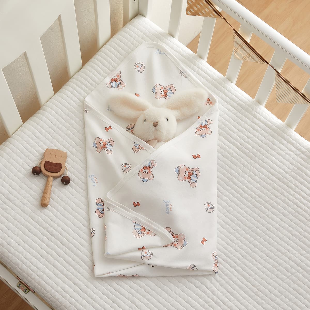 5A Newborn Baby Delivery Room Swaddle Pure Cotton Blanket Baby Wrap Newborn Swaddle Wrap Holding Blanket Cover Cotton