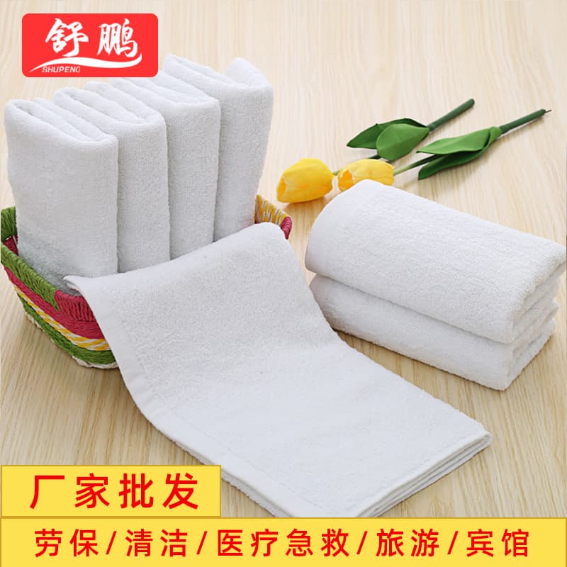 Disposable White Towels, Pure Cotton Absorbent for Hair Salons, Foot Spas, Bathing, Kitchen, and Restaurant Cleaning Wholesale