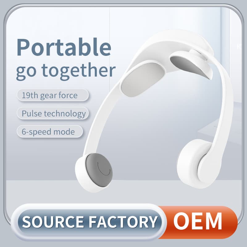 Cross-border hot-selling mini rechargeable neck massager, EMS shoulder and neck massager, portable therapeutic device, neck protector.