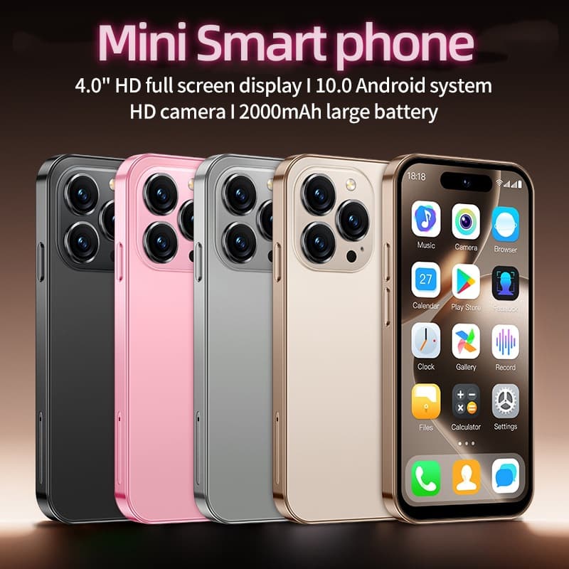 Dynamic Island 4.0 Screen 3G Network Large Battery Mini Smartphone M16PRO Android BT Google Wifi