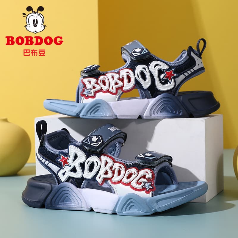 Babudou Kidsren's Shoes, Boys' Sandals, Summer 2026 New Style Open-Toe Soft-Soled Non-Slip Primary School Kidsren's Beach Shoes