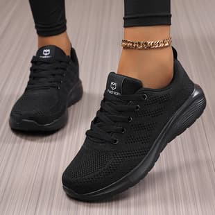 Casual Sports Shoes for Women, Mesh Breathable Running Shoes Lightweight Travel Shoes, Student Running Shoes Flat German Training Shoes