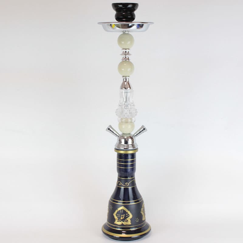 Cross-Border Hot Selling Arabic Hookah Double-Hose Glass Set Bar Home Shisha Smoking Kit Complete Set