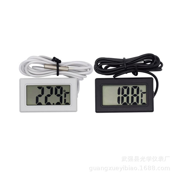 TPM-10 Digital Embedded Electronic Thermometer for Fish Tanks and Refrigerators, Waterproof Probe HT-1, Factory Direct
