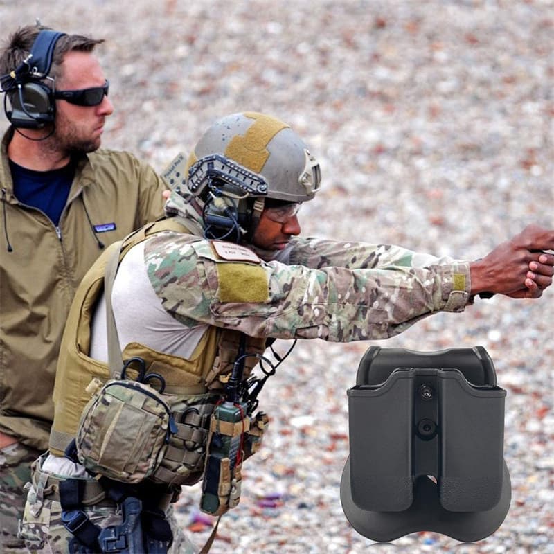 Manufacturer Polymer Double-Stack 92 Magazine Quick-Draw Holster, 92G Double-Stack Quick-Draw Holster, Tactical Magazine Pouch 92G Waist Pack