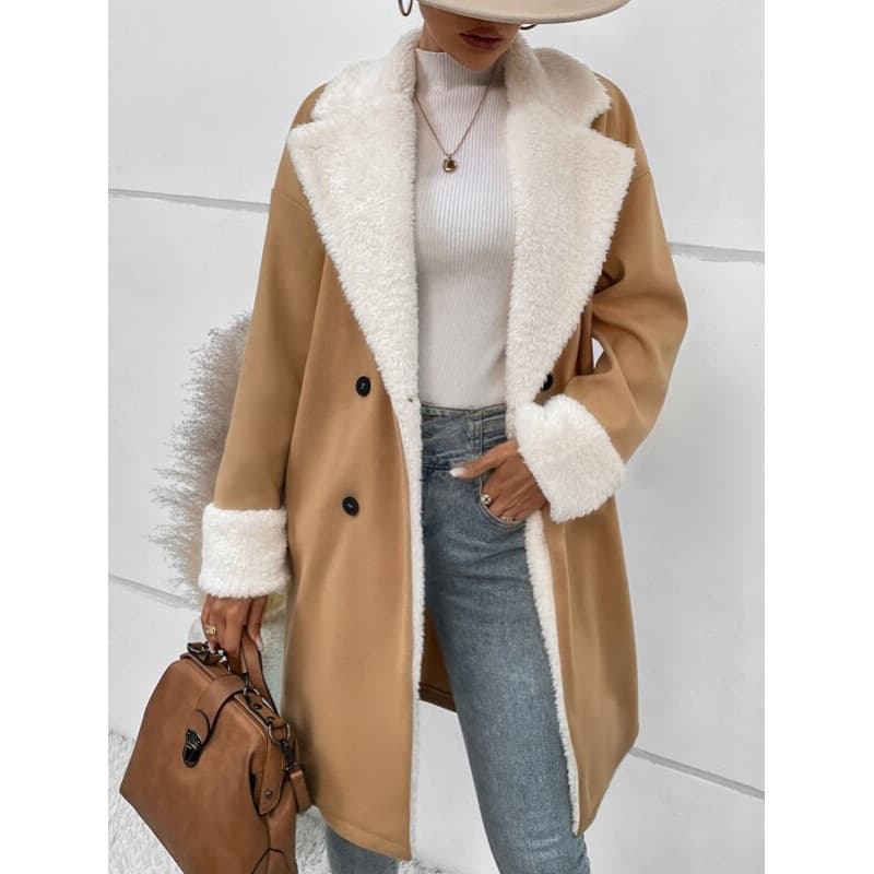 In Stock 2025 Cross-border Foreign Trade Amazon Independent Site Winter New Women's Elegant Casual Commuter Woolen Jacket