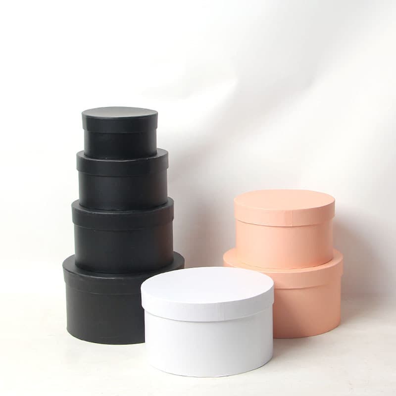 Round Hug Bucket Set Round Gift Box Flower Arrangement Candy Box Gift Packaging Box Gift Bucket