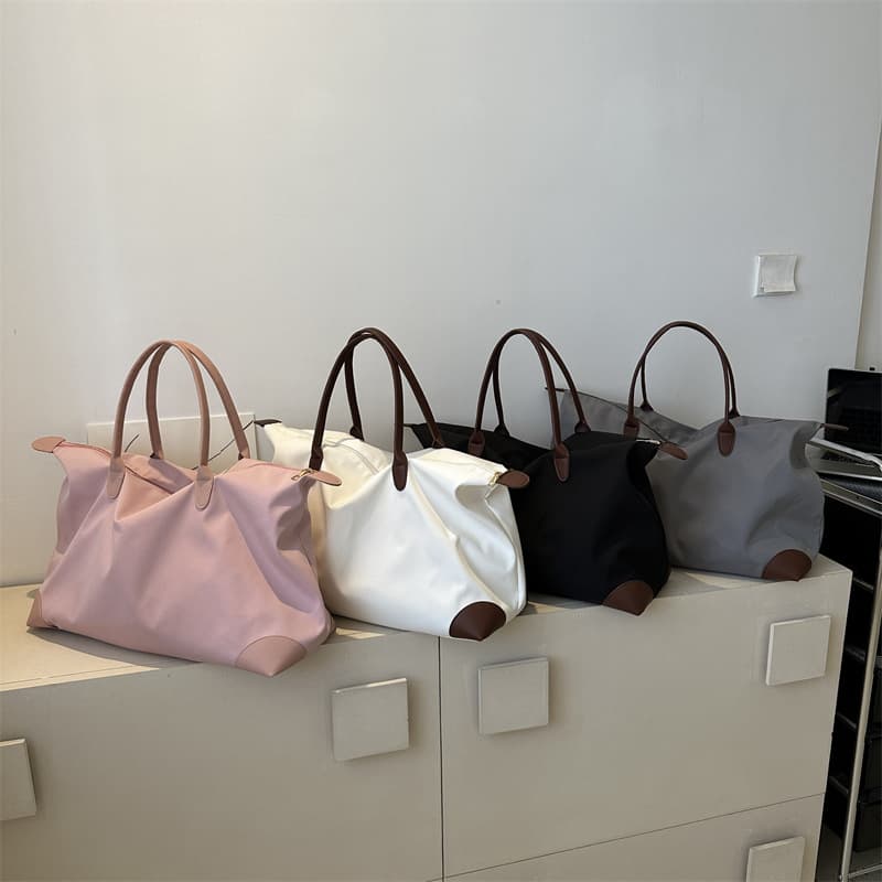 Short-distance travel tote bag, women's shoulder bag, large capacity, lightweight portable commuter bag, business trip luggage, maternity storage luggage