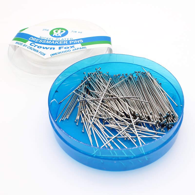 Factory direct high-quality pins 250-piece round box, garment draping fixation pins, sewing patchwork positioning needles