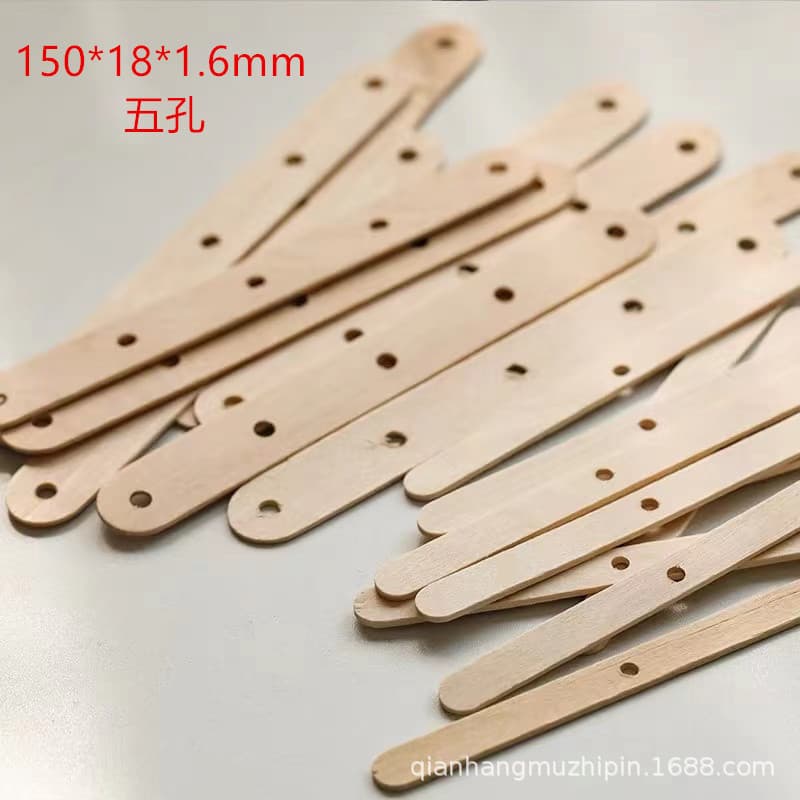 Wooden Wick Holder 4mm Single Hole Multi-Hole DIY Candle Making Tool 50 Popsicle Sticks DIY Tool