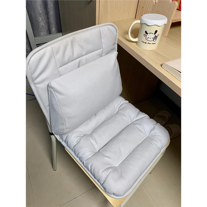 Lumbar Support Seat Cushion Chair Back Pad for Student Dorm, Classroom, Office, Anti-Fatigue and Anti-Bottom Pain, Integrated Backrest