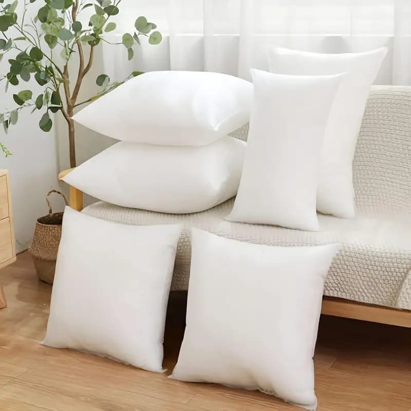 Vacuum Compressed Pillow Cores, Non-Woven Inner Cores, Multi-Size Square PP Cotton Brushed Fabric Pillows, Cushion Cores