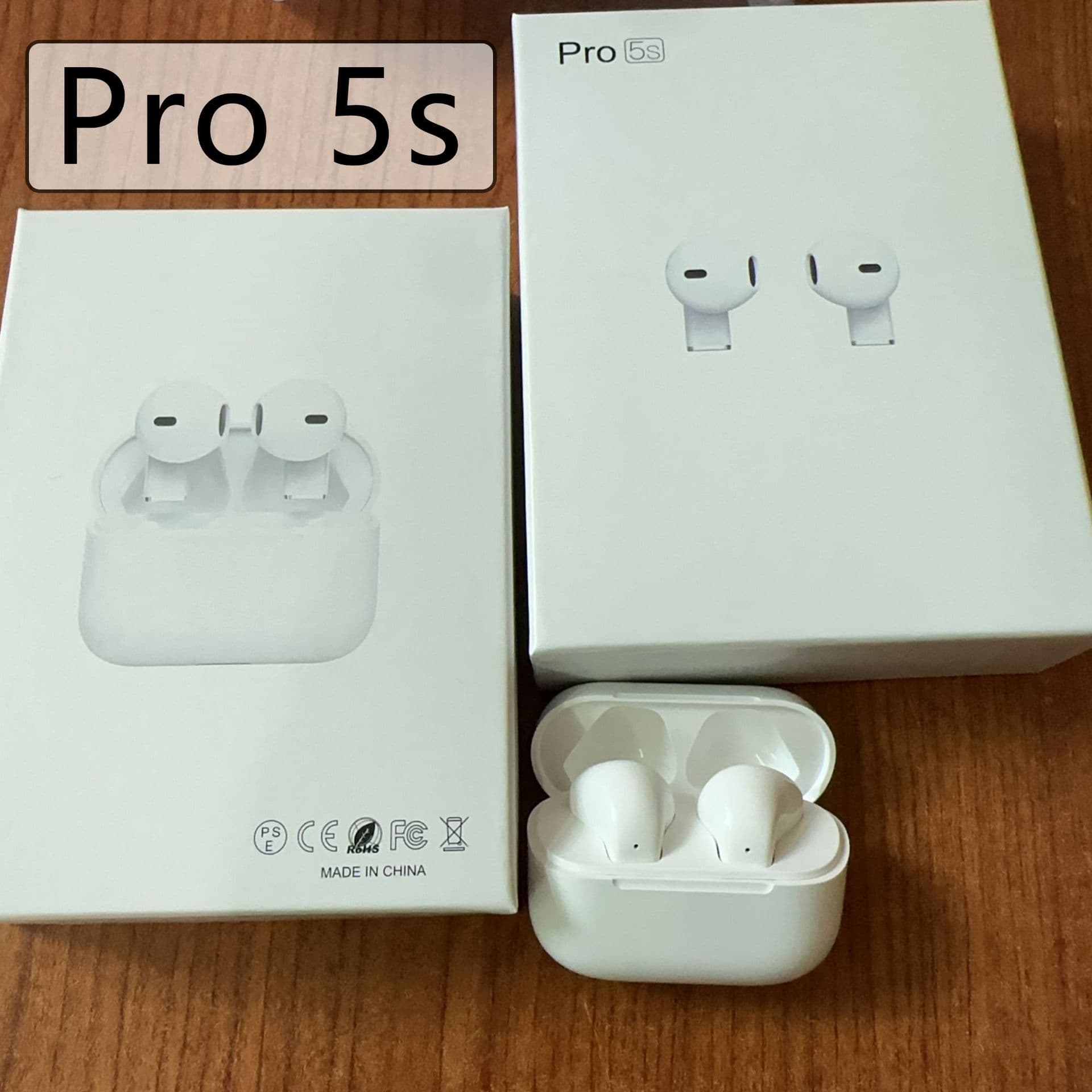 Huaqiangbei Cross-border Pro5s Wireless In-ear Bluetooth Earbuds TWS Mini New Bluetooth Earbuds Factory Direct