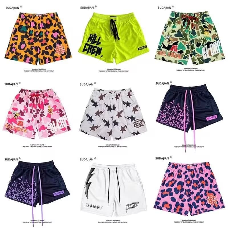 American Quick-Dry Shorts Casual Summer Thin Quarter Basketball Loose High Street Basketball Sports Breathable