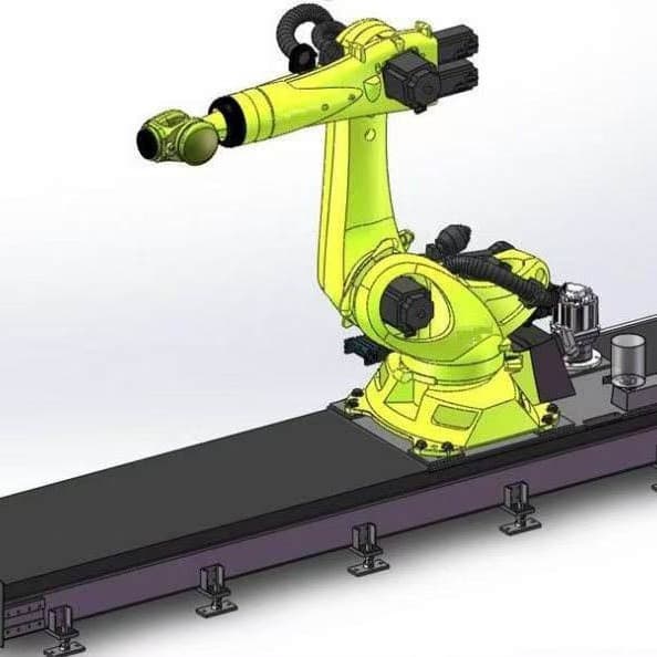 Extended 7th Axis Floor Rail 7th Axis Robot Moving Guide Rail (Compatible with Spraying 6-Axis Robot Arm)