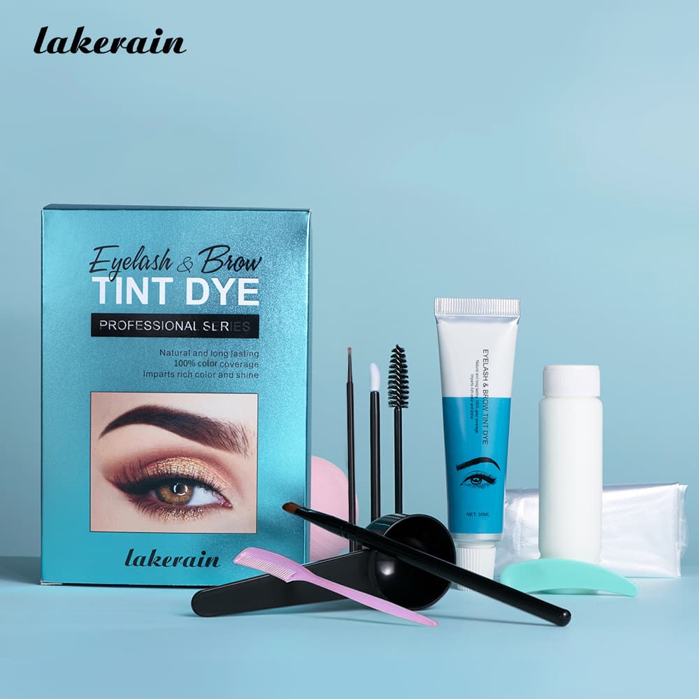 Cross-border Lakerain Brow Tint Kit DIY Brow Dye Brown Black 3D Brows Eyebrow Tint Set
