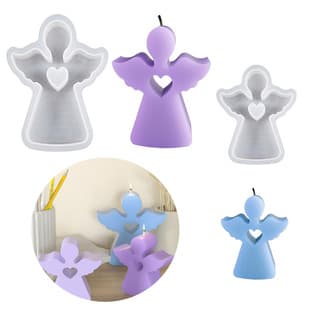 Easter Angel Scented Candle Silicone Mold, DIY 3D Heart Little Angel Plaster Resin Ornament Wholesale