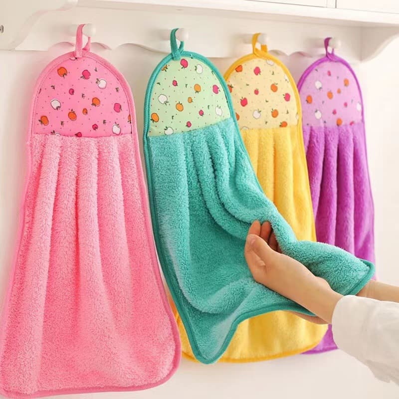 Wholesale Kitchen Hand Towels from Factory, Custom LOGO Hanging Hand Towel, Coral Velvet Hand Towel Factory Direct