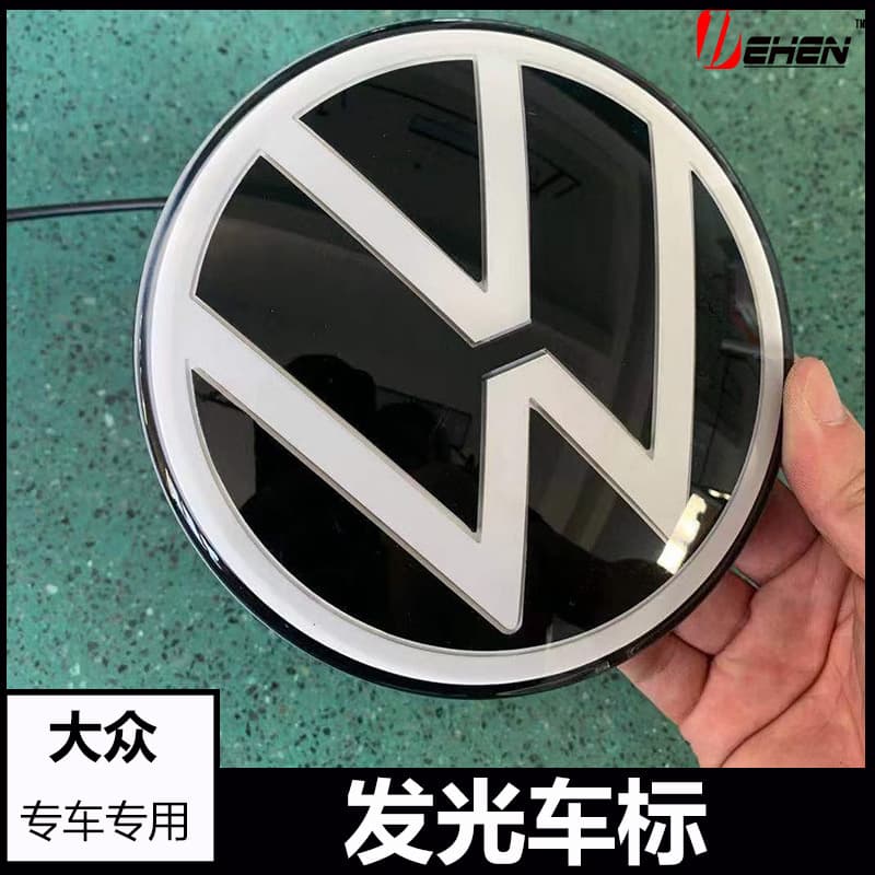 Compatible with Golf 7 Golf 7 MK7.5 GTI Golf 8 MK6 MK5 Modified Illuminated Front Emblem