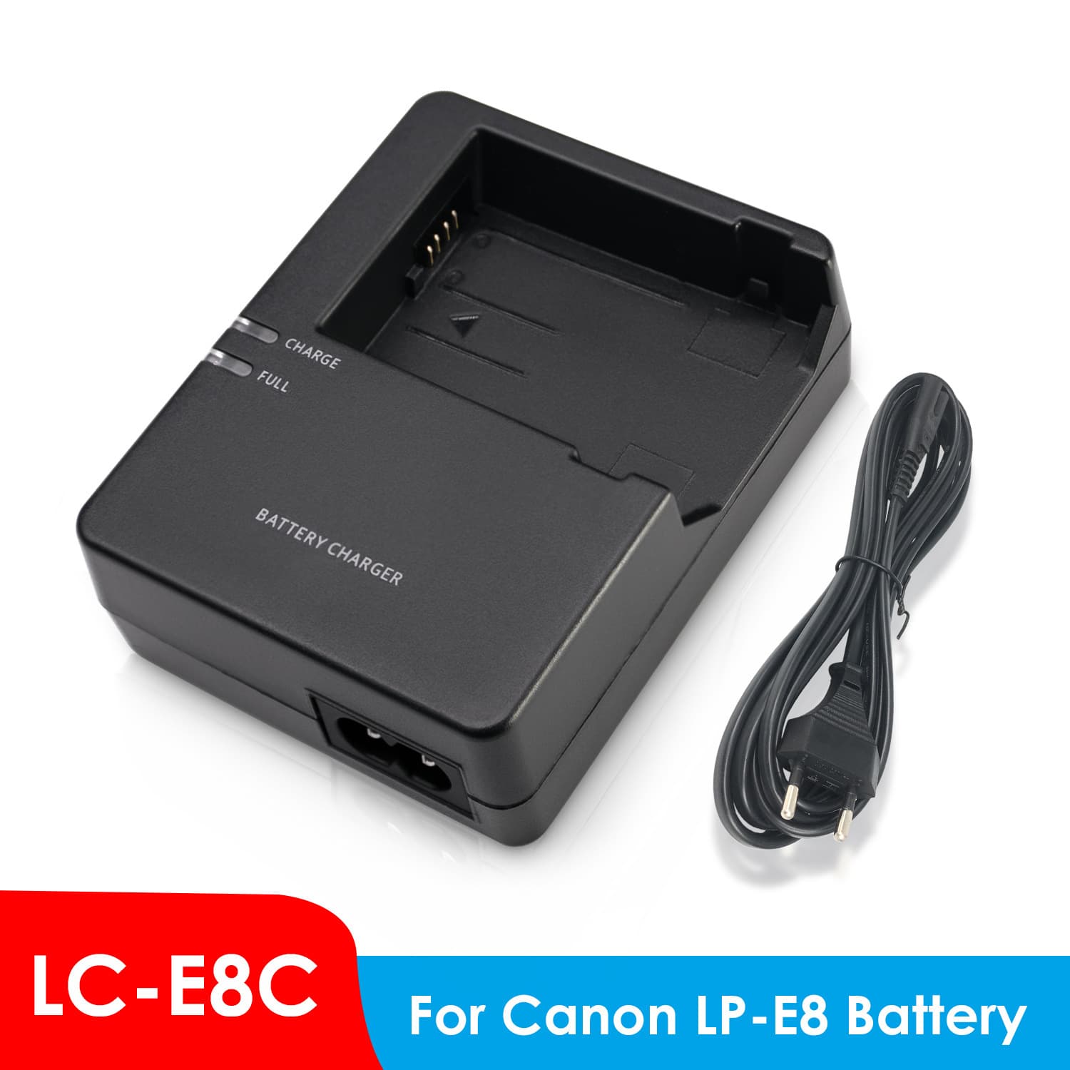 LC-E8 LC-E8C Digital Charger Compatible with Canon LP-E8 Battery for EOS 550D 600D 650D 700