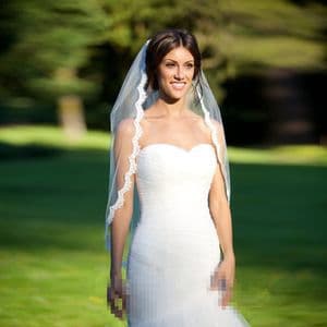 Newly Launched Bride Wedding Dress Gown Headpiece Simple Single Layer Lace Edging Headpiece Special Offer Direct From Manufacturer