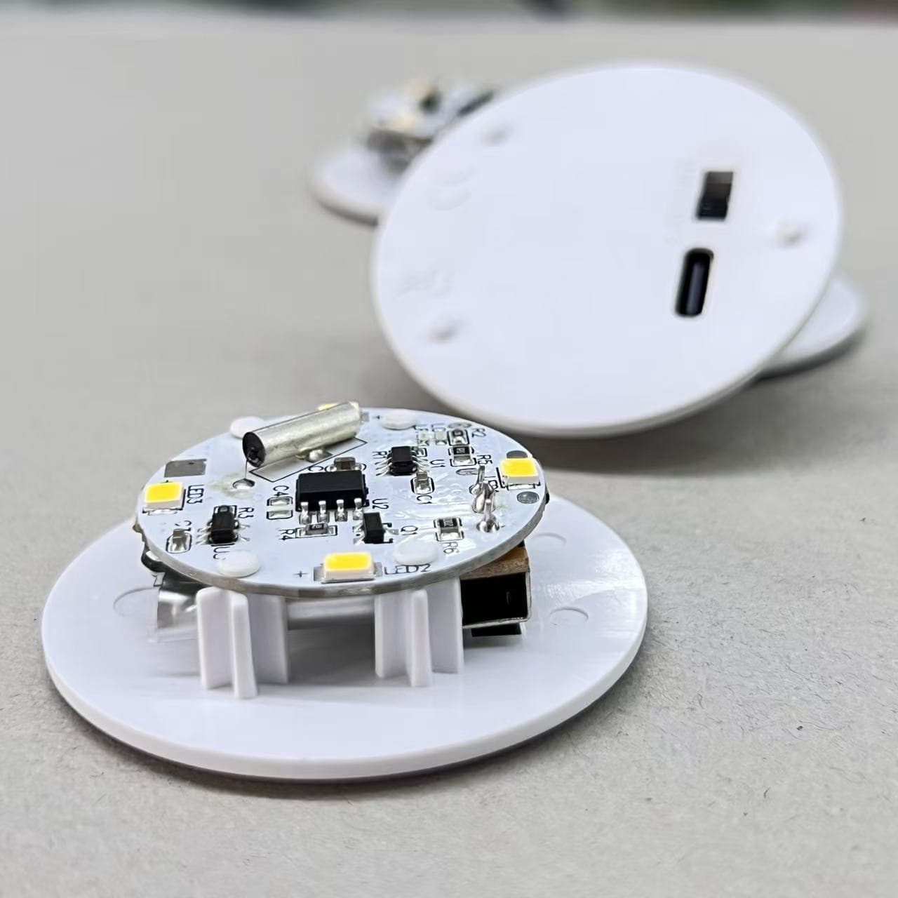 Cross-Border Charging 45mm Tap Light Base Bedside Sleep Companion Light Gift Bar Ambient Ceramic Lamp Warm Light