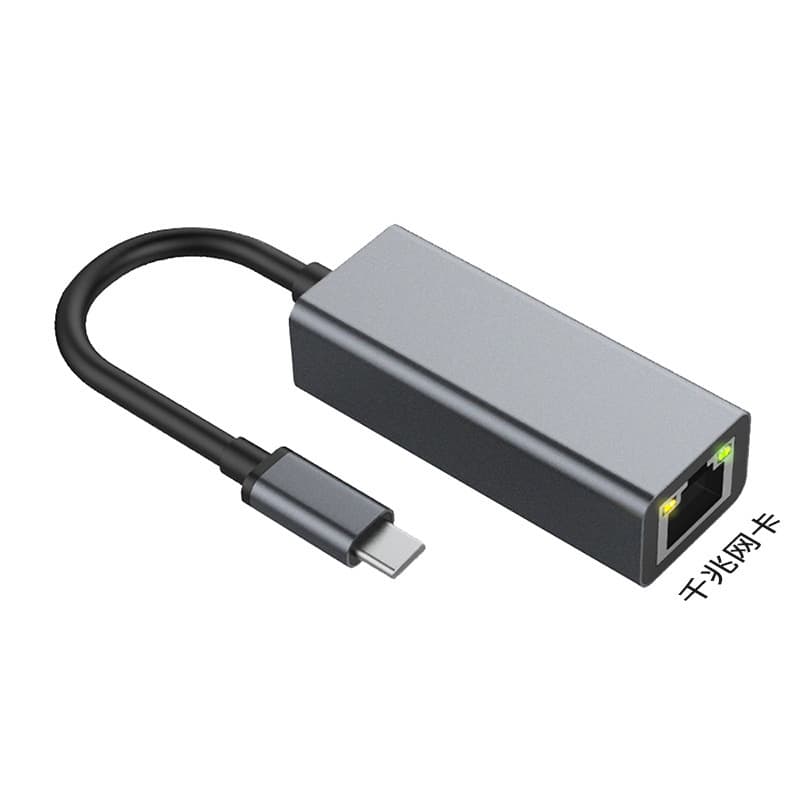 USB-C to Gigabit Ethernet Adapter Plug-and-Play USB to RJ45 Converter USB 3.0