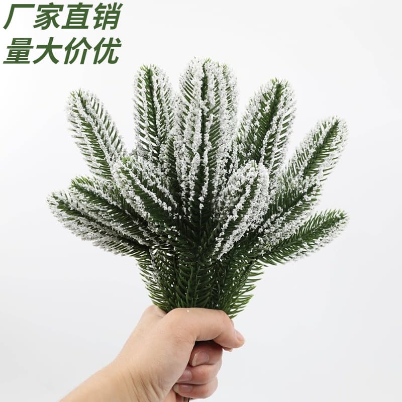 Christmas Decorative Accessories Artificial Flowers Green Plants Plastic Wedding Home Props Arrangement Handmade Finished Crafts