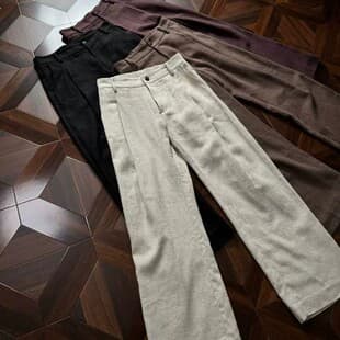 Old Money Style Tencel Linen Casual Pants for Men, Spring Summer High-End Pleated Straight Leg Trousers Loose Drape Long Pants