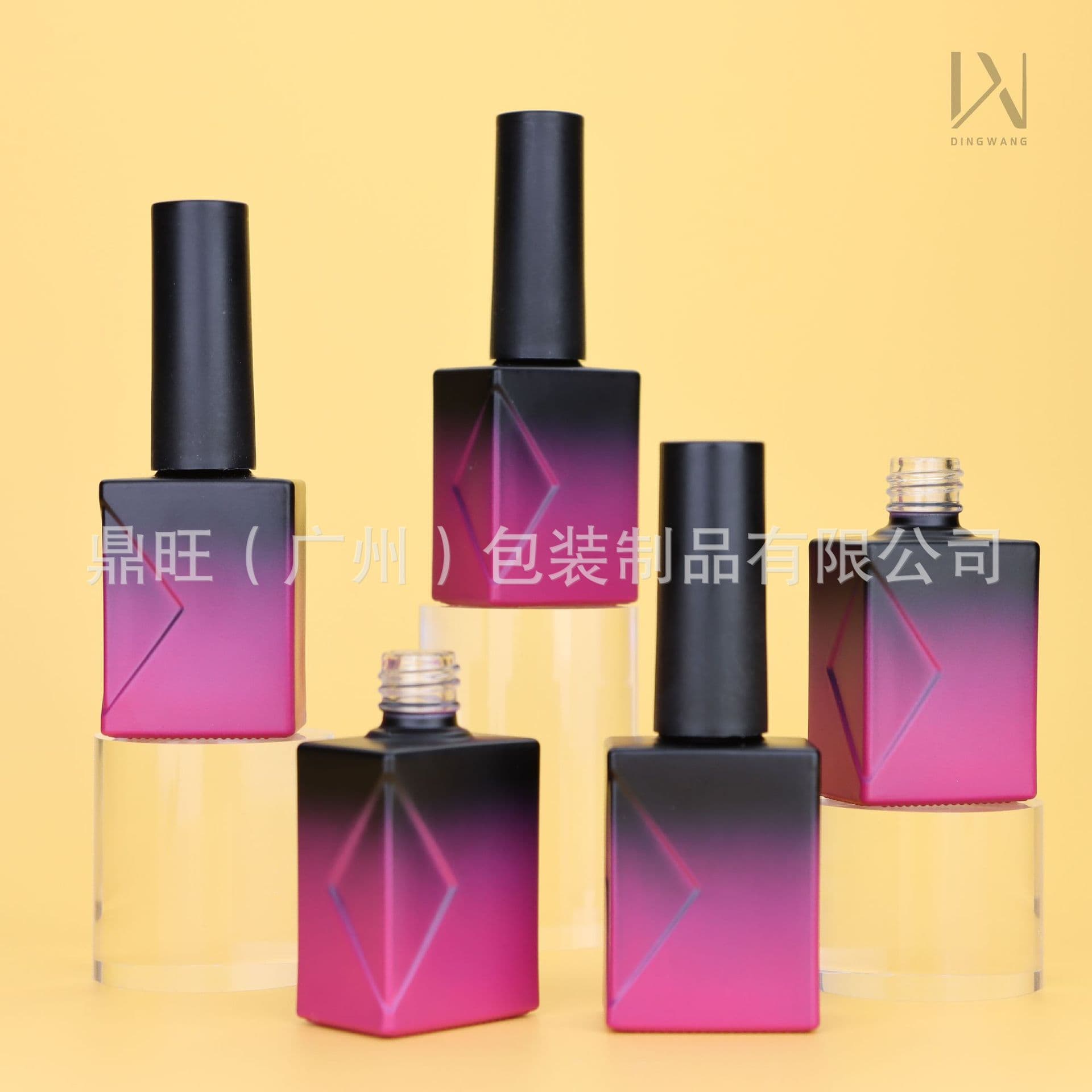 13ml Gel Polish Empty Bottle Spray Coated Electroplated Light-Blocking Gel Polish Functional Gel Bottle Gel Polish Empty Bottle with Logo
