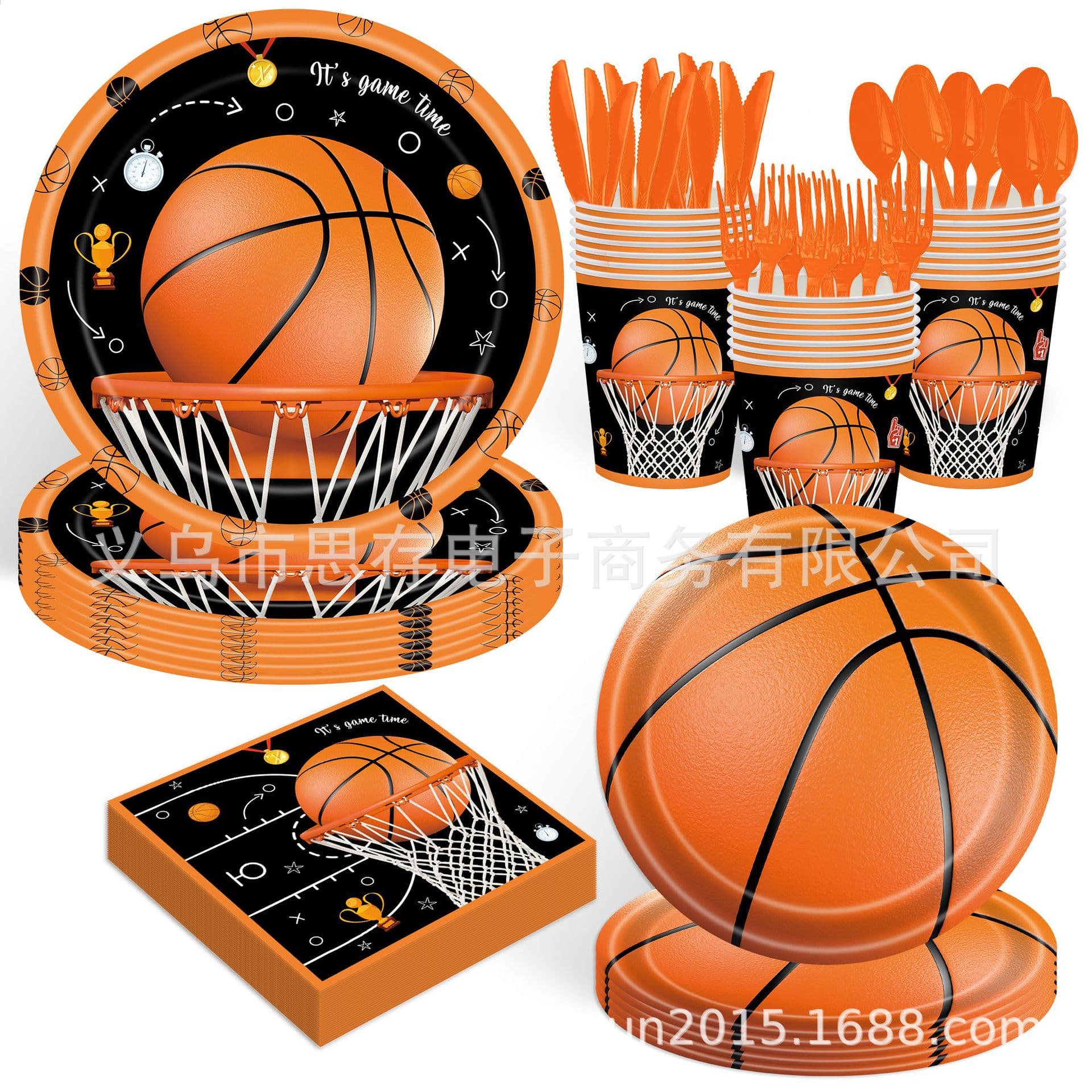 New Basketball Sports Theme Party Decorations Football Birthday Party Supplies Paper Plates Napkins Tablecloth