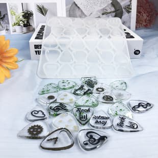 Guitar Pick Silicone Mold Pick Keychain Pendant Guitar Pick Decoration Pick Epoxy Mold In Stock