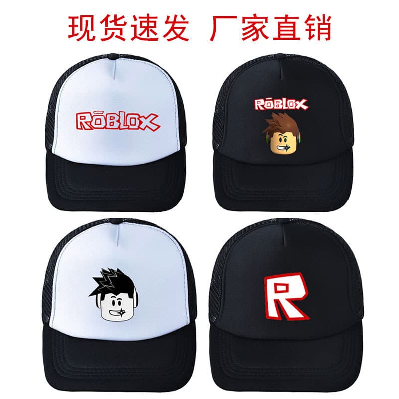Game Roblox Hat Accessories European and American Baseball Cap Mesh Cap Visor Unisex Sun Hat Summer Hat