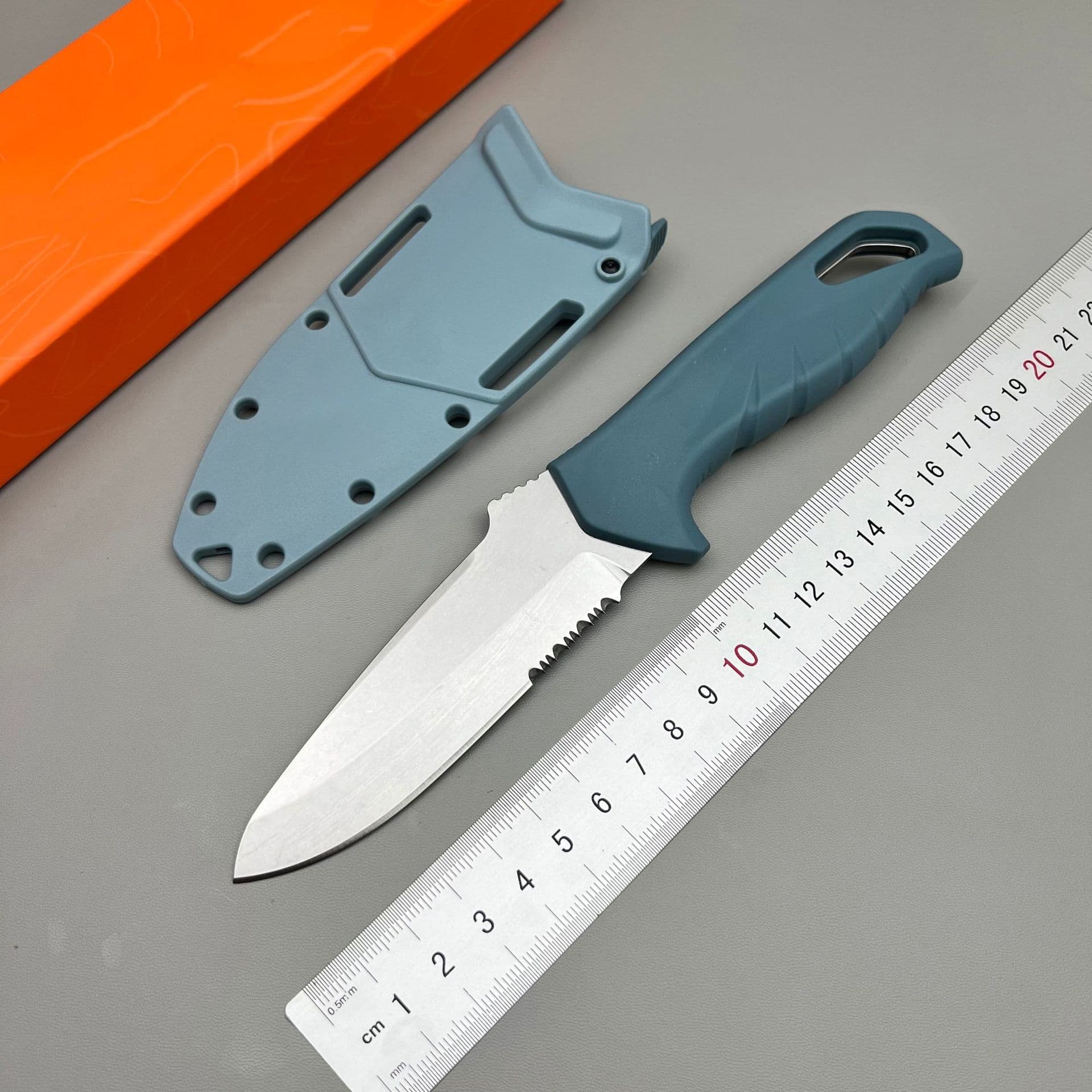 Hot-selling Cross-border Butterfly 18040 Small Straight Knife Camping Outdoor BBQ Multifunctional Portable Knife Camping Fruit Knife