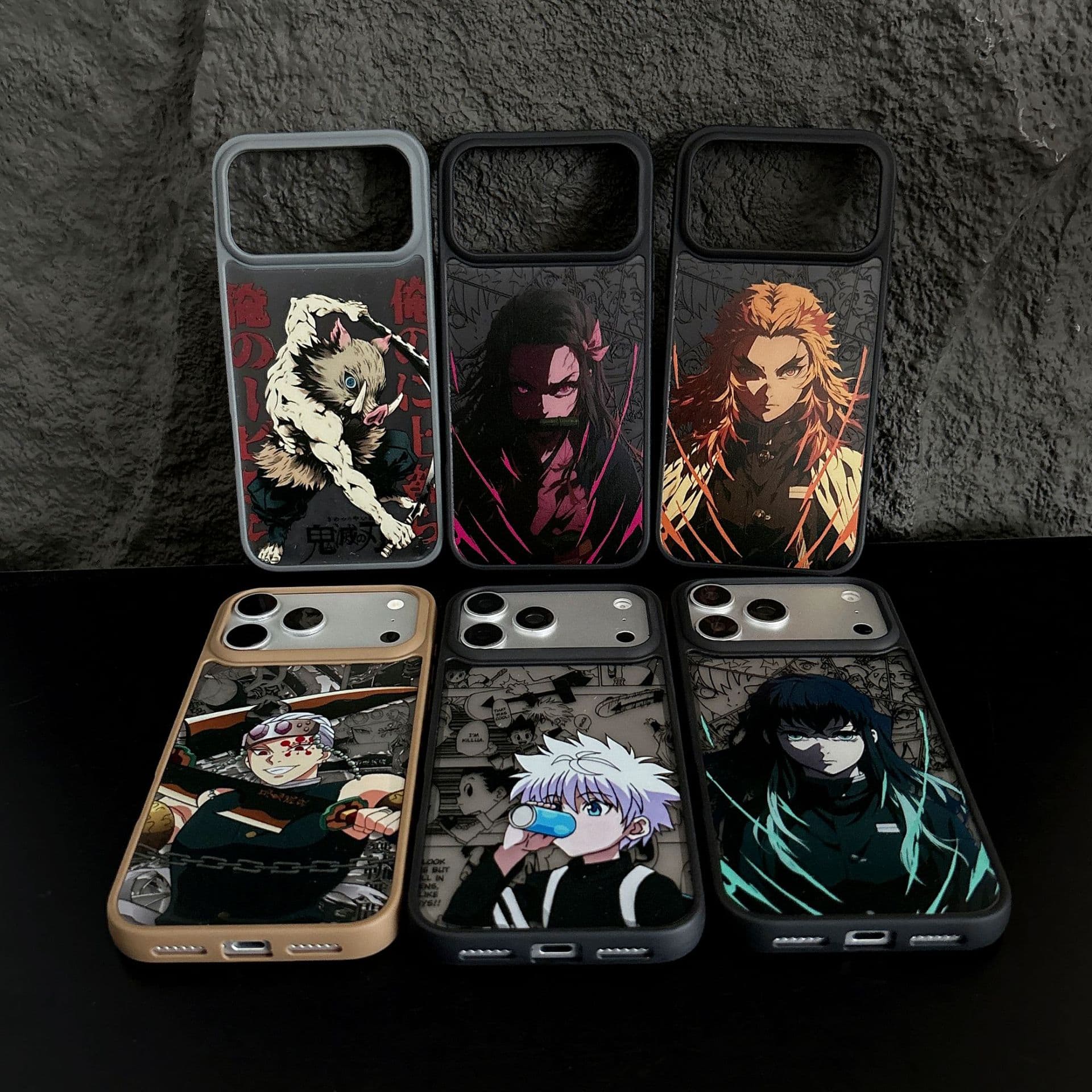 Demon Slayer phone case for iPhone 17 Pro Max, compatible with iPhone 15, hard shell for 14/13/16 Pro, Nezuko design for men