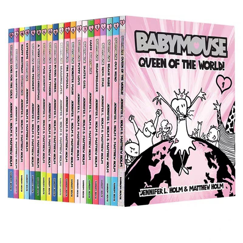 Babymouse 20-Book Set Children's Comic Graphic Novel Reading for Teens English Storybooks
