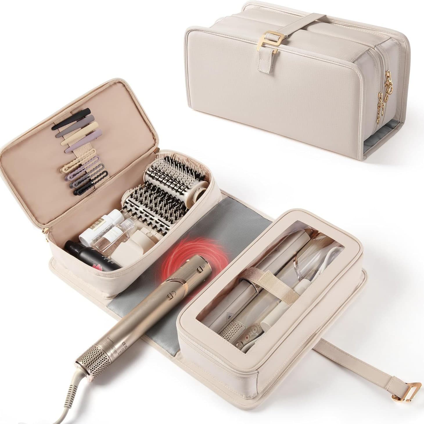 In-Stock Direct Wholesale Foldable Travel Bag for Hair Styling, Compatible with Shark FlexStyle Hair Styling Accessory Case