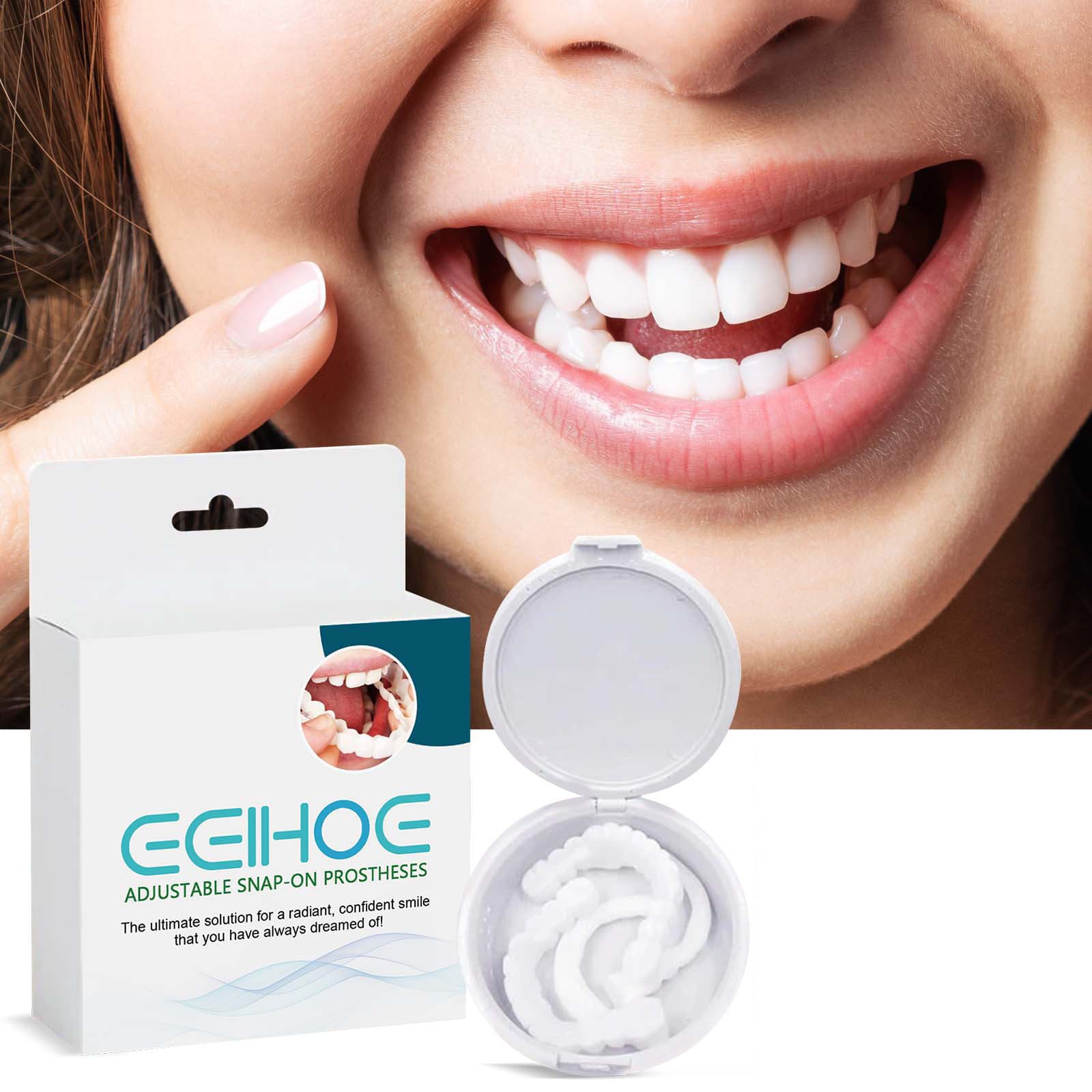 EELHOE Adjustable Snap-On False Teeth, Gap Filling Denture Kit for Tooth Correction