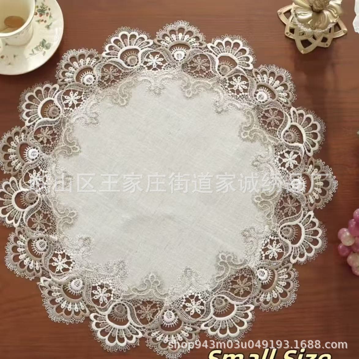 Best-Selling Round Placemats for Export, Vintage Table Insulation Mats, Home Fabric Placemats, Custom Processing from Samples