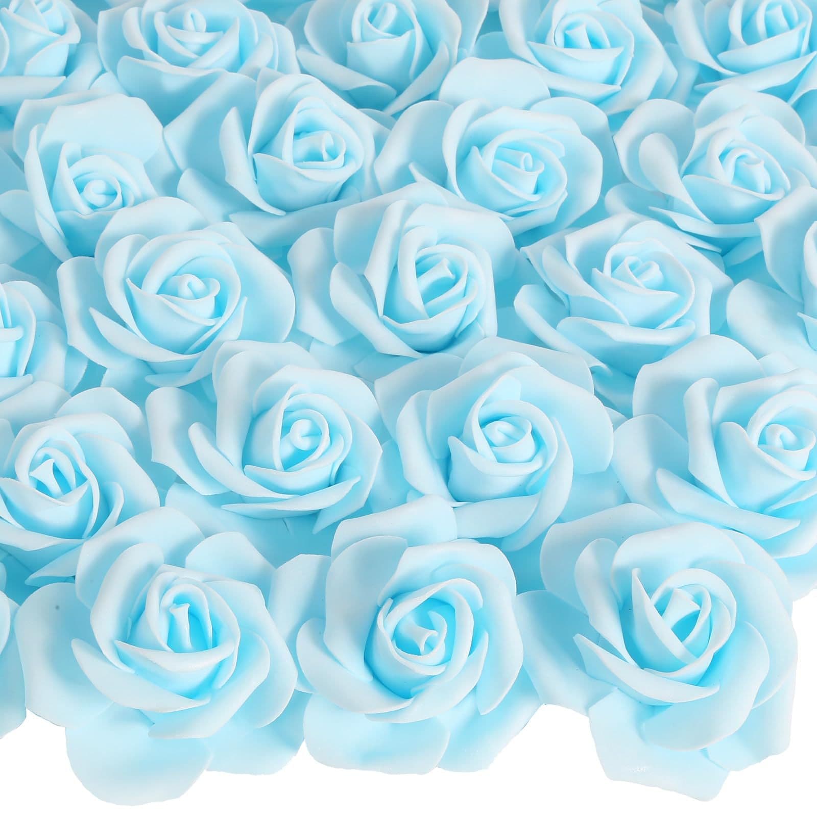 Cross-border Artificial Foam PE Rose Fake Flower Head Wedding Decor Valentine's Day Gift DIY Wedding Bouquet