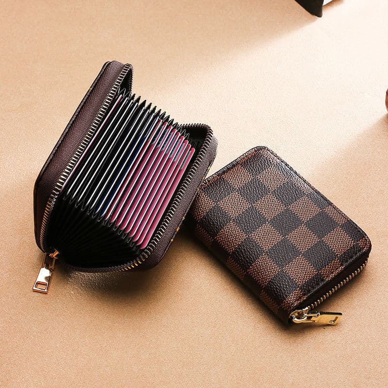Anti-demagnetization Card Holder, Multi-slot Card Case, Large Capacity, ID & License, Compact Card Sleeve, Women's Multi-functional Casual Coin Purse