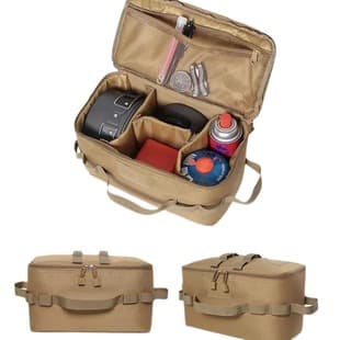 Outdoor Multi-Functional Tactical Bag, Crash-Proof Picnic Bag, Cooler Bag, Cassette Stove Storage Bag, Camping Tactical Storage Bag