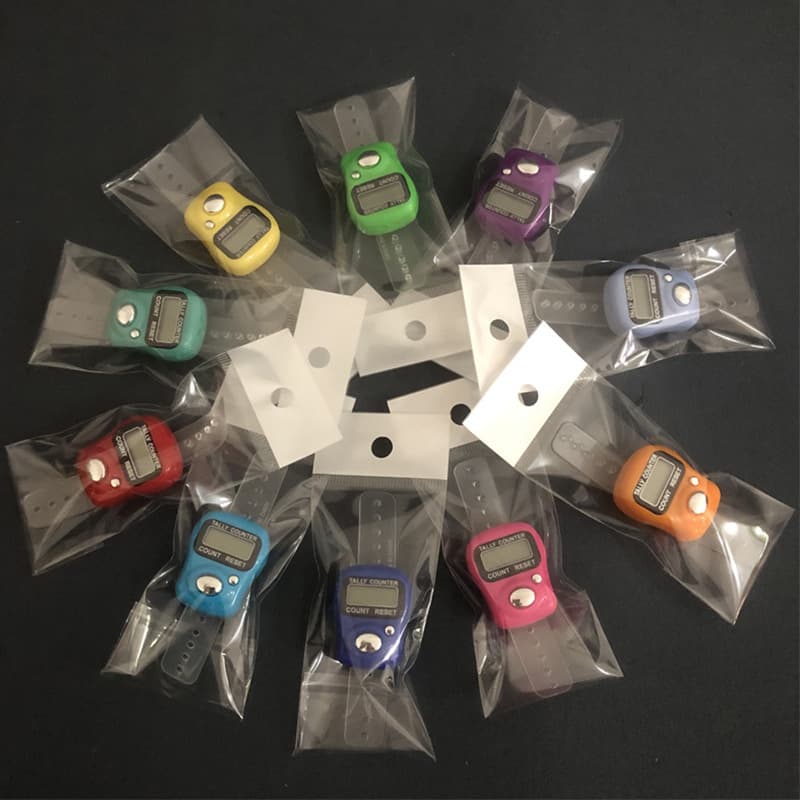 Hand Press Electronic Counter Finger Ring Counter High-Quality Mini Auto Sleep Mode Wholesale Electronic Mini