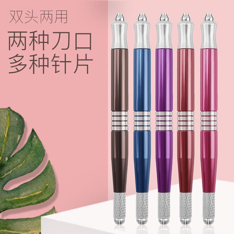 Double-Ended Mist Eyebrow Handmade Pen, Multi-Functional Tattoo Pen, Eyebrow Embroidery Pen, Tattoo Tool Special Pen, Fogging Pen Supplies