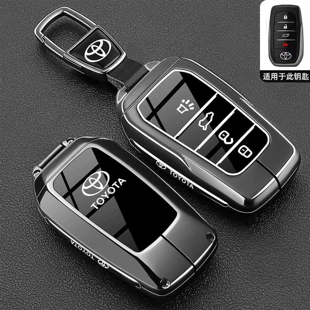 Key Case for Toyota Land Cruiser, Prado, Camry XSE, Prius Car Key Cover Buckle Shell