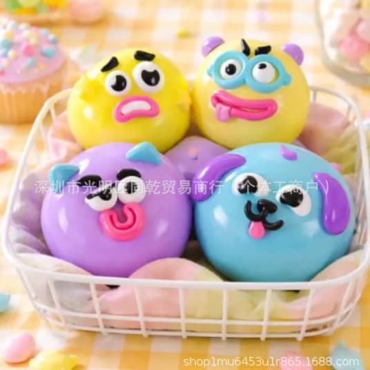 New Smushers Squishy - Dog Face Exchangeable Soft Moldable Cute Slow Rebound Relaxing Sensation