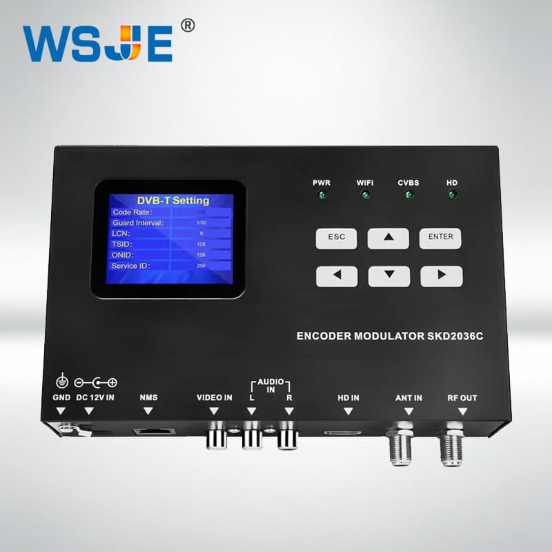 Single-Channel HD Digital Modulator HDMI to RF Supports DVB-T/ISDB-T for Hotel TV